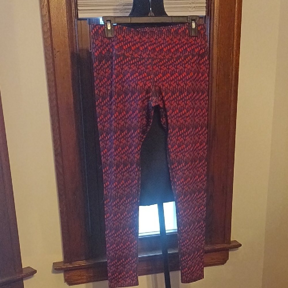 Kids Red and Blue Patterned Leggings